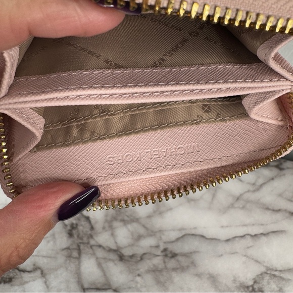Michael Kors Blush Pink Wallet with Gold Zipper - Picture 5 of 10